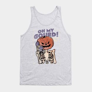 Oh My Gourd - Evil Halloween Pumpkin Skull Gift Tank Top